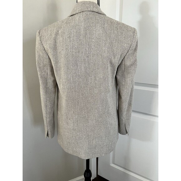 ZARA Textured Blazer Tan Size XS EUC - Picture 4 of 8
